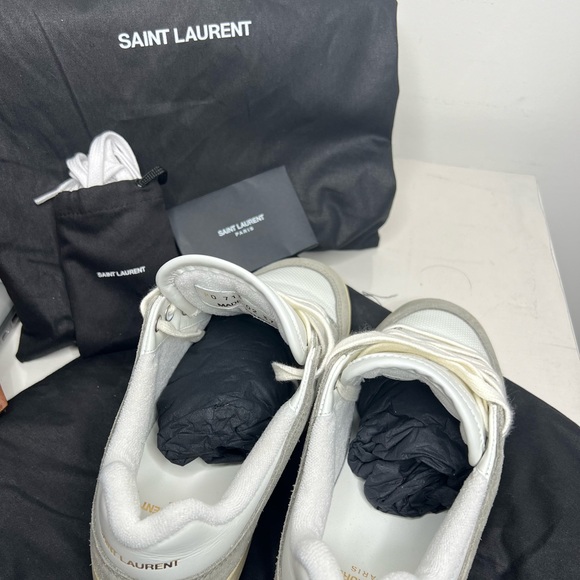 SL/61 SNEAKERS IN LEATHER AND SUEDE - Picture 4 of 7